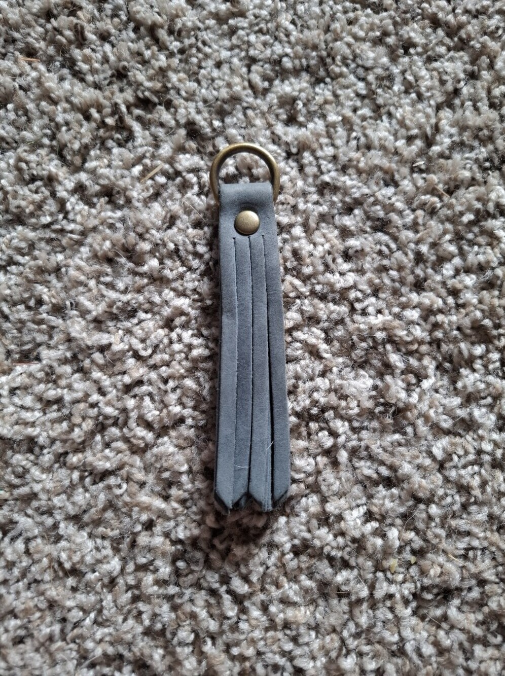 Grey Storm Full Grain Portland Leather Tassel